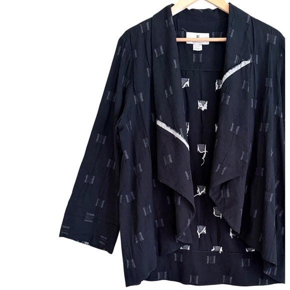 EMMELLE Cotton Blend Boho Lagenlook Oversized Drape Front
Kimono Style Jacket S - Picture 4 of 9